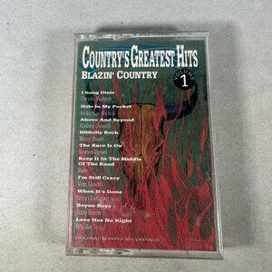 Countrys Greatest Hits Blazin Country Vol 1 Cassette Tape 1990 Priority